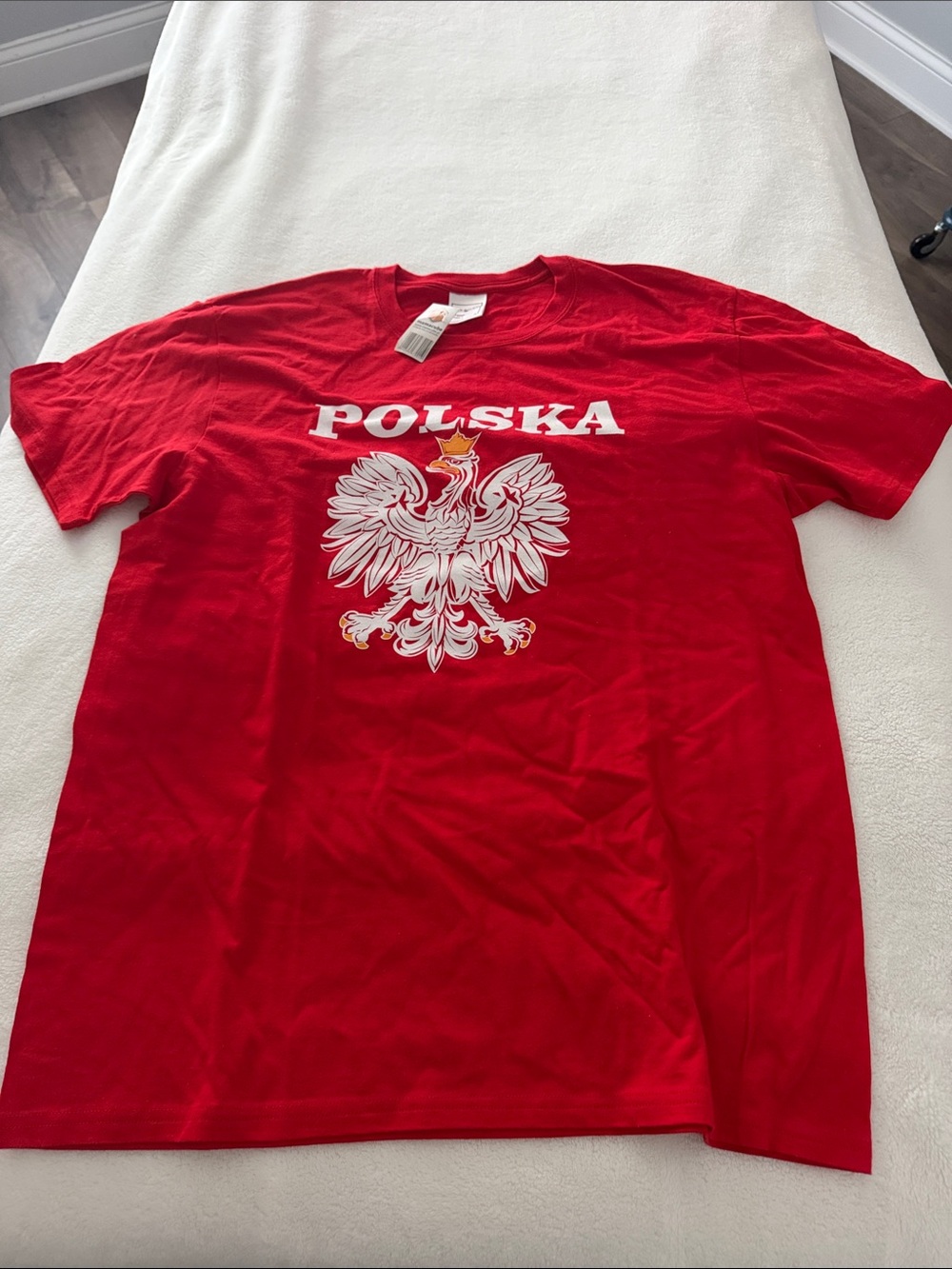 Red Polska Graphic T-Shirt - Men's Casual Tee